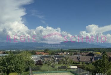 Villa jumelle de 7 pièces avec vue lac et Alpes à Borex